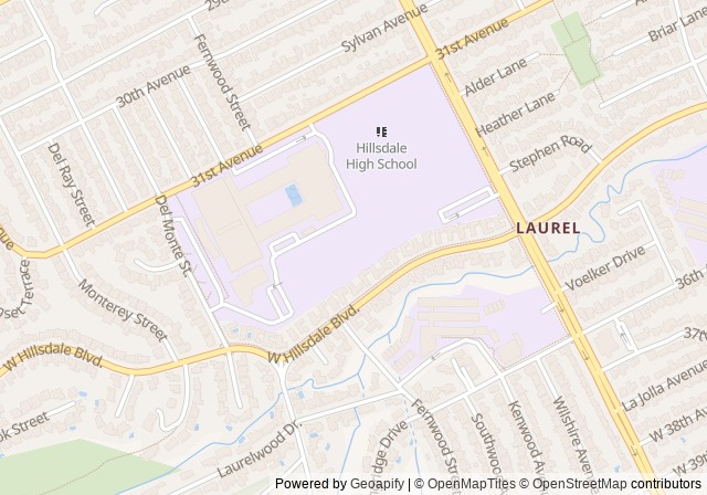 Tennis Courts | Hillsdale High School — Open in Google Maps